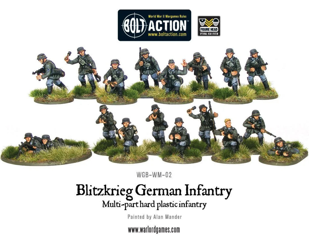 Warlord Games Bolt Action 1:56 Scale WWII Blitzkrieg German Infantry - 402012012