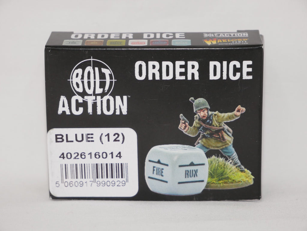 Warlord Games Bolt Action 1:56 Scale 12x Blue Coloured Order Dice - (402616014)