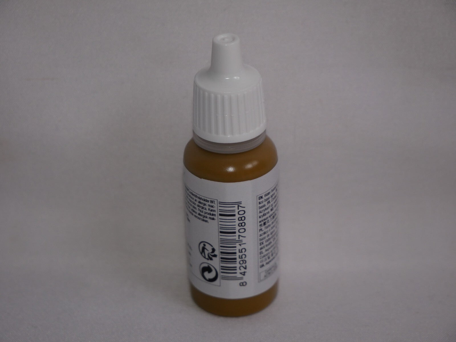 Vallejo Model Color Khaki Grey Acrylic 17ml/0.57 fl oz Dropper Bottle 70.880