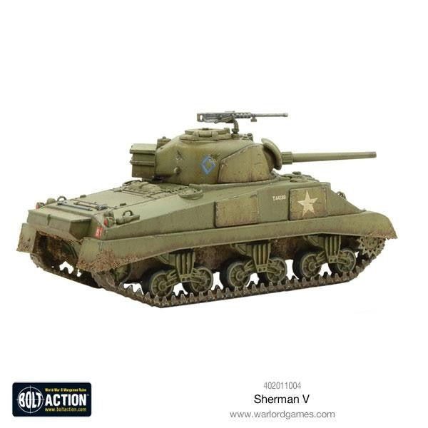Warlord Games Bolt Action 1:56 WWII USA Sherman V (M4A4) Medium Tank - 402011004