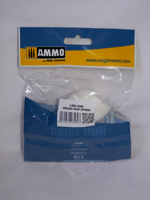 Ammo By Mig Jimenez Wedged Drop Remover Sponge For Washes & Pigments A.MIG-8560