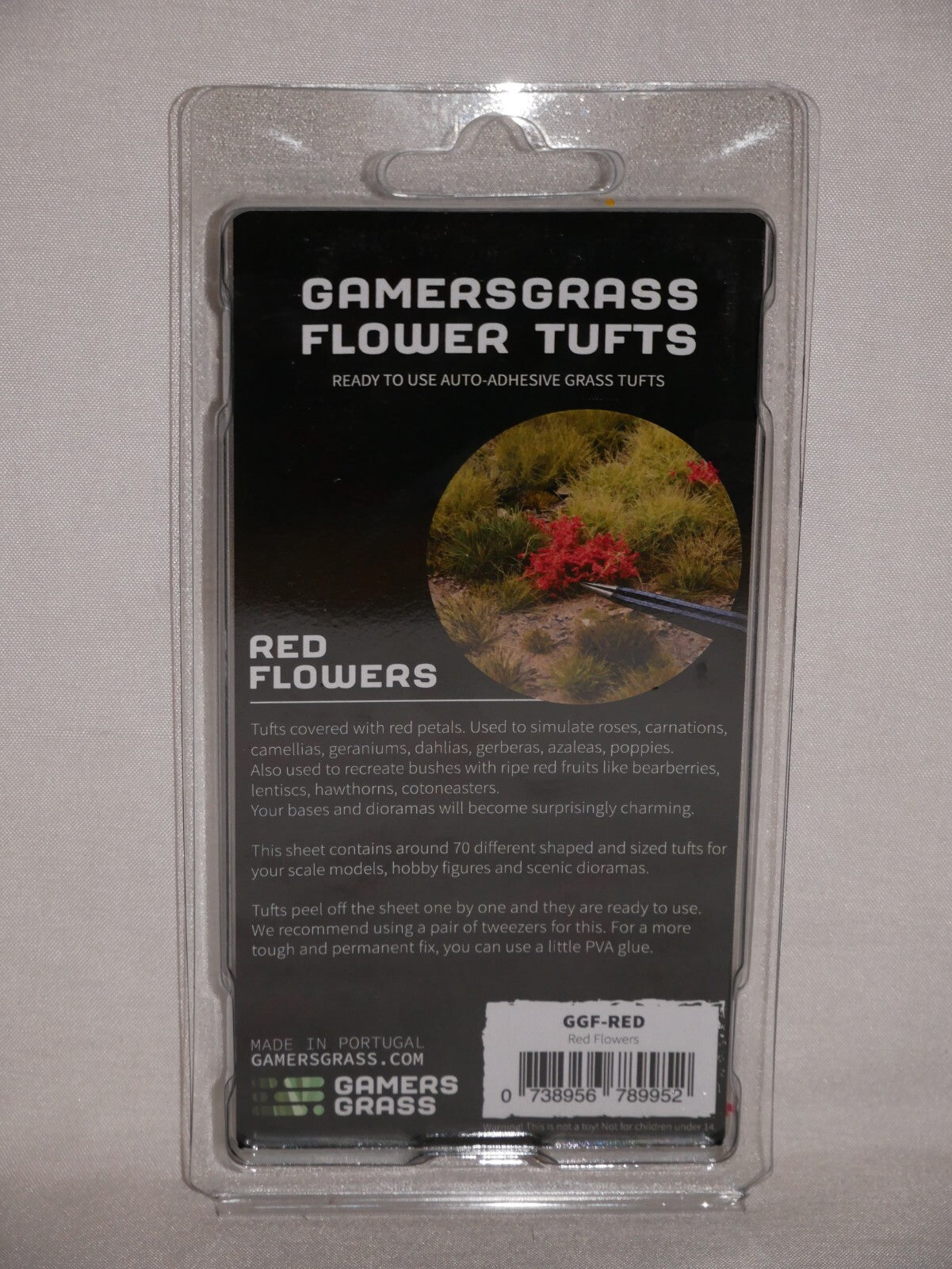 Gamers Grass Wild Red Flowers Tufts For Wargaming Mini Bases 70 Per Pack GGF-RED