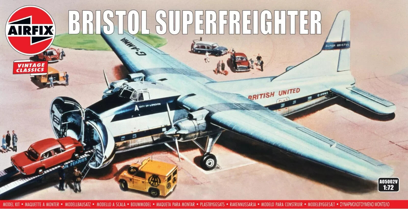 Airfix Vintage Classics 1:72 Scale Bristol Superfreighter Skill Level 2 A05002V
