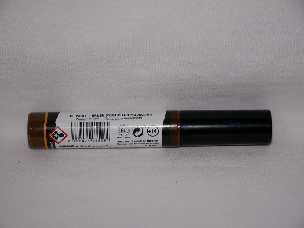 Ammo By Mig Jimenez Dark Mud Oilbrusher With Fine Brush Applicator - A.MIG-3508