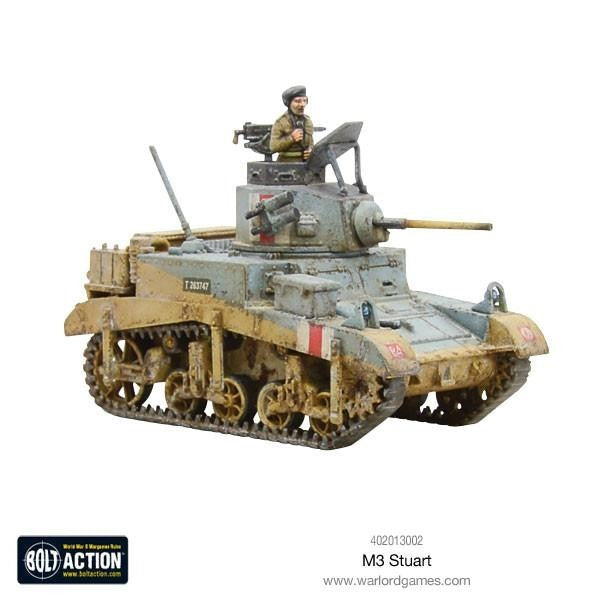 Warlord Games Bolt Action 1:56 Scale WWII M3 Stuart Light Tank Model - 402013002