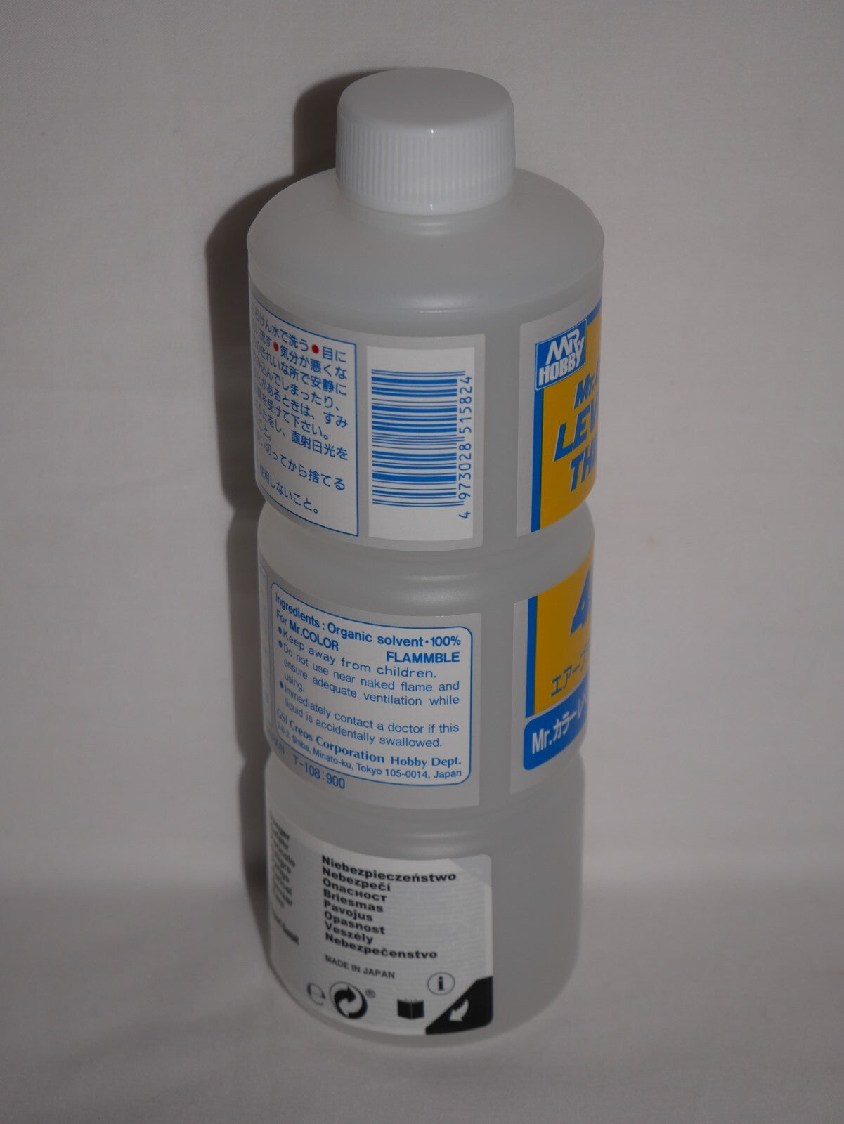 Mr Hobby Mr Color Levelling Airbrush Thinner 400 (400ml) Plastic Bottle - T-108