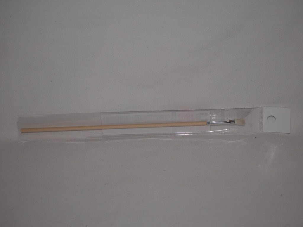 Tamiya Wooden Handle Horse-Hair Bristled No.0 Flat Modelling Paint Brush - 87015