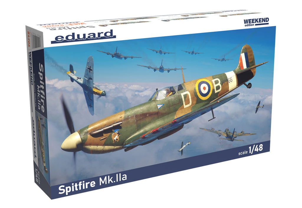 Eduard 1:48 Scale Model WWII Supermarine Spitfire Mk.IIa Weekend Edition - 84206