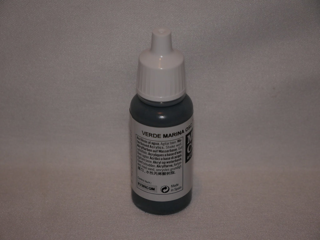Vallejo Model Color Dark Sea Green Acrylic 17ml/0.57 fl oz Dropper Bottle 70.868