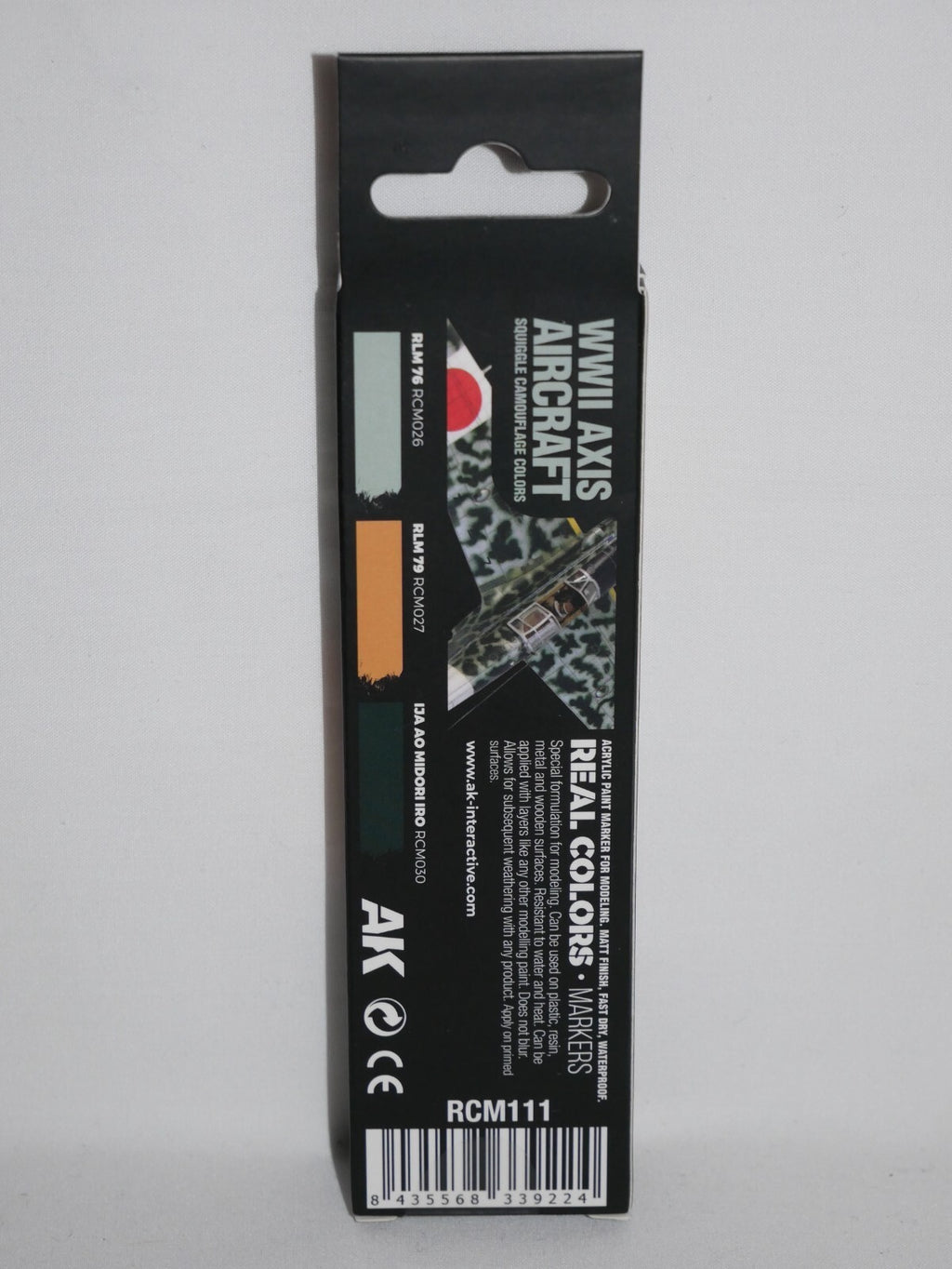 AK Interactive Real Color Markers WWII Axis Aircraft Squiggle Camo Colors RCM111