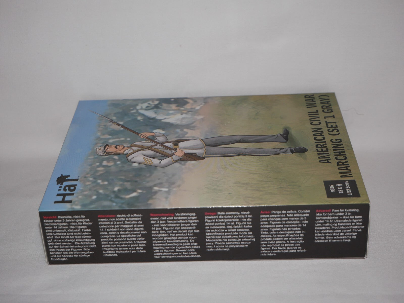Hat Industrie 1:32 Scale American Civil War Marching (Set 1 Gray) Figures - 9336