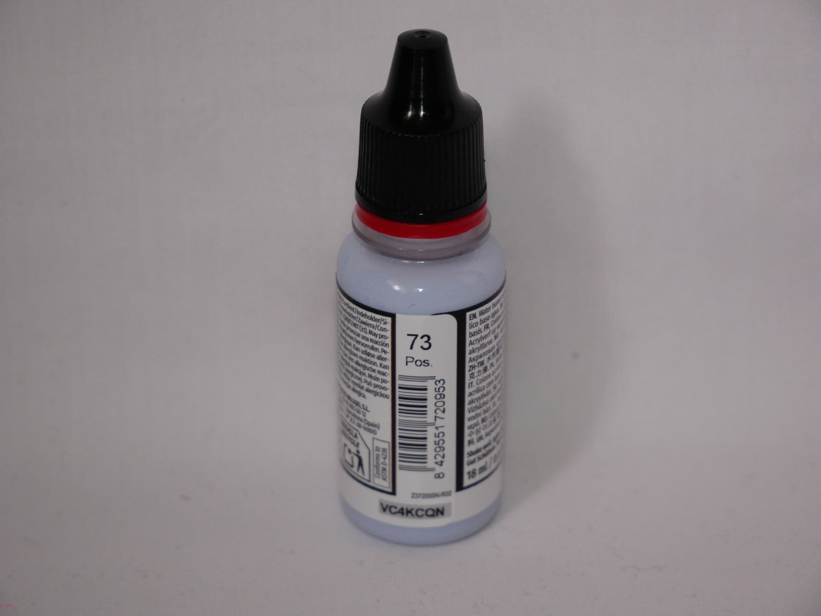 Vallejo Game Color Acrylics Glacier Blue 18ml/0.6 fl oz Dropper Bottle - 72.095