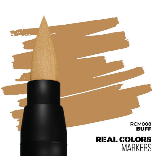 AK Interactive Real Colors Acrylic Fast Drying Paint Marker Pens Buff - RCM008