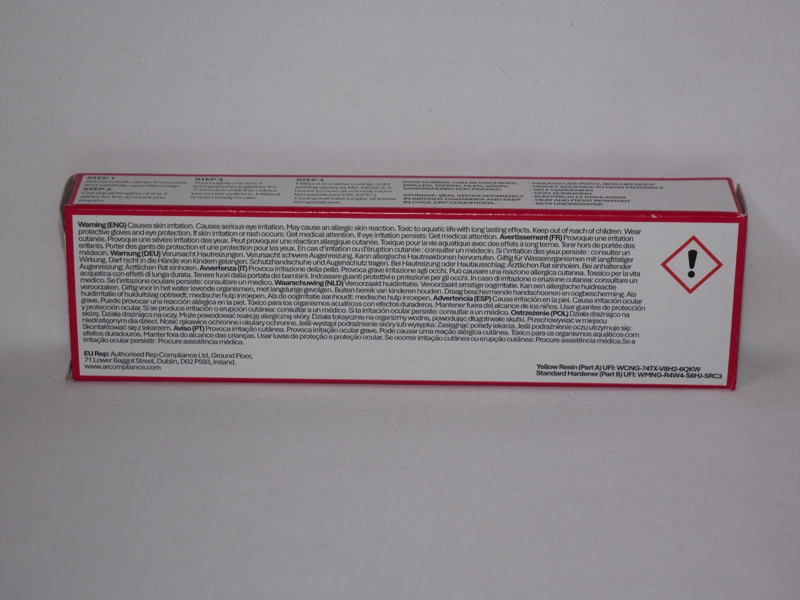 Milliput Standard Yellow-Grey Two Part Specially Formulated Epoxy Putty (113.4g)