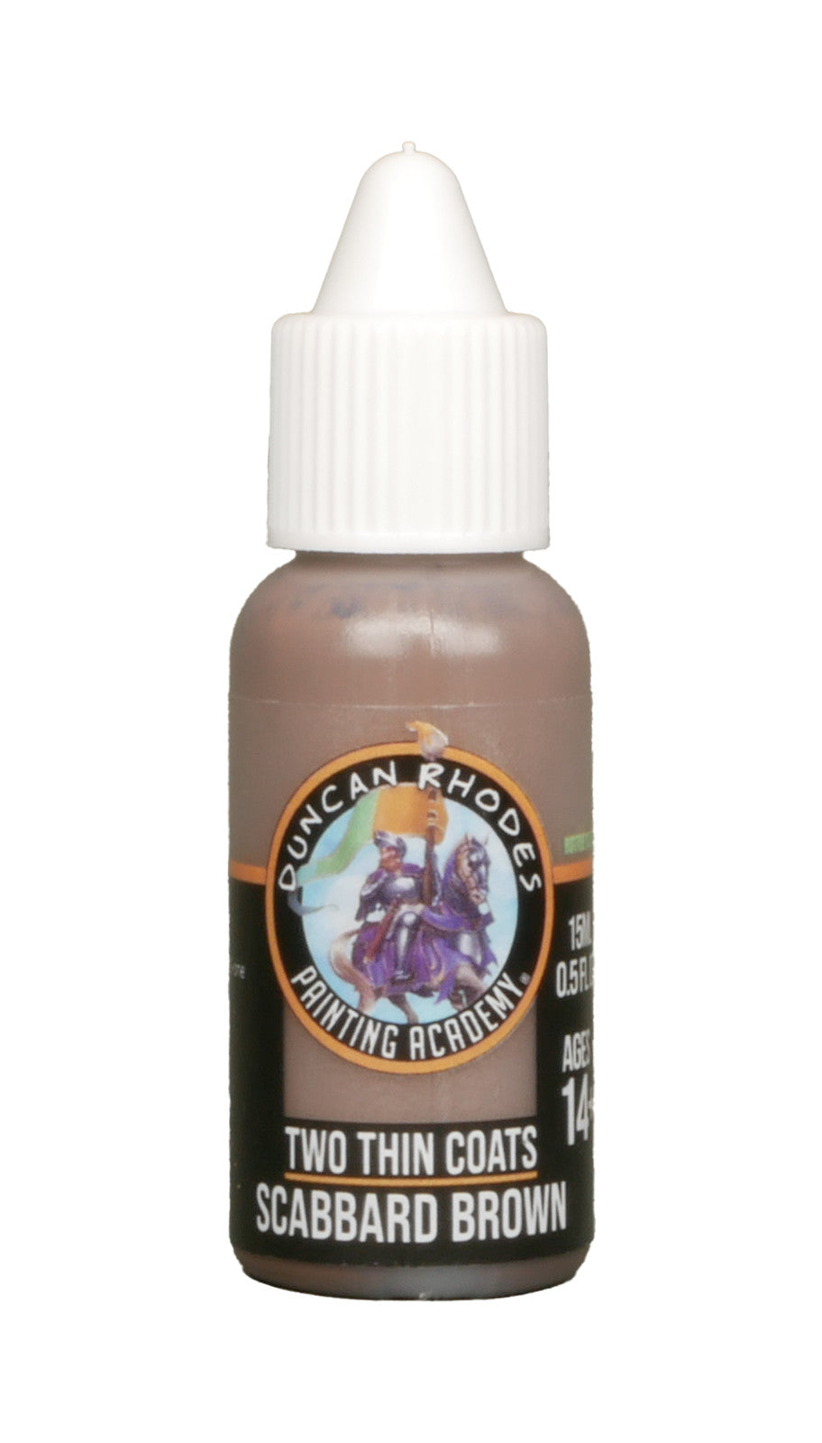 Duncan Rhodes Painting Academy Two Thin Coats Scabbard Brown 15ml Bottle - 10154