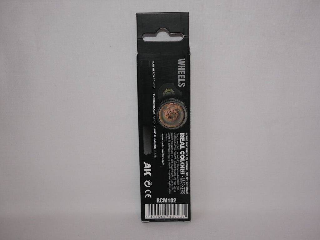 AK Interactive Real Colors Fast Dry Acrylic Markers Wheels (3 Piece) Set RCM102