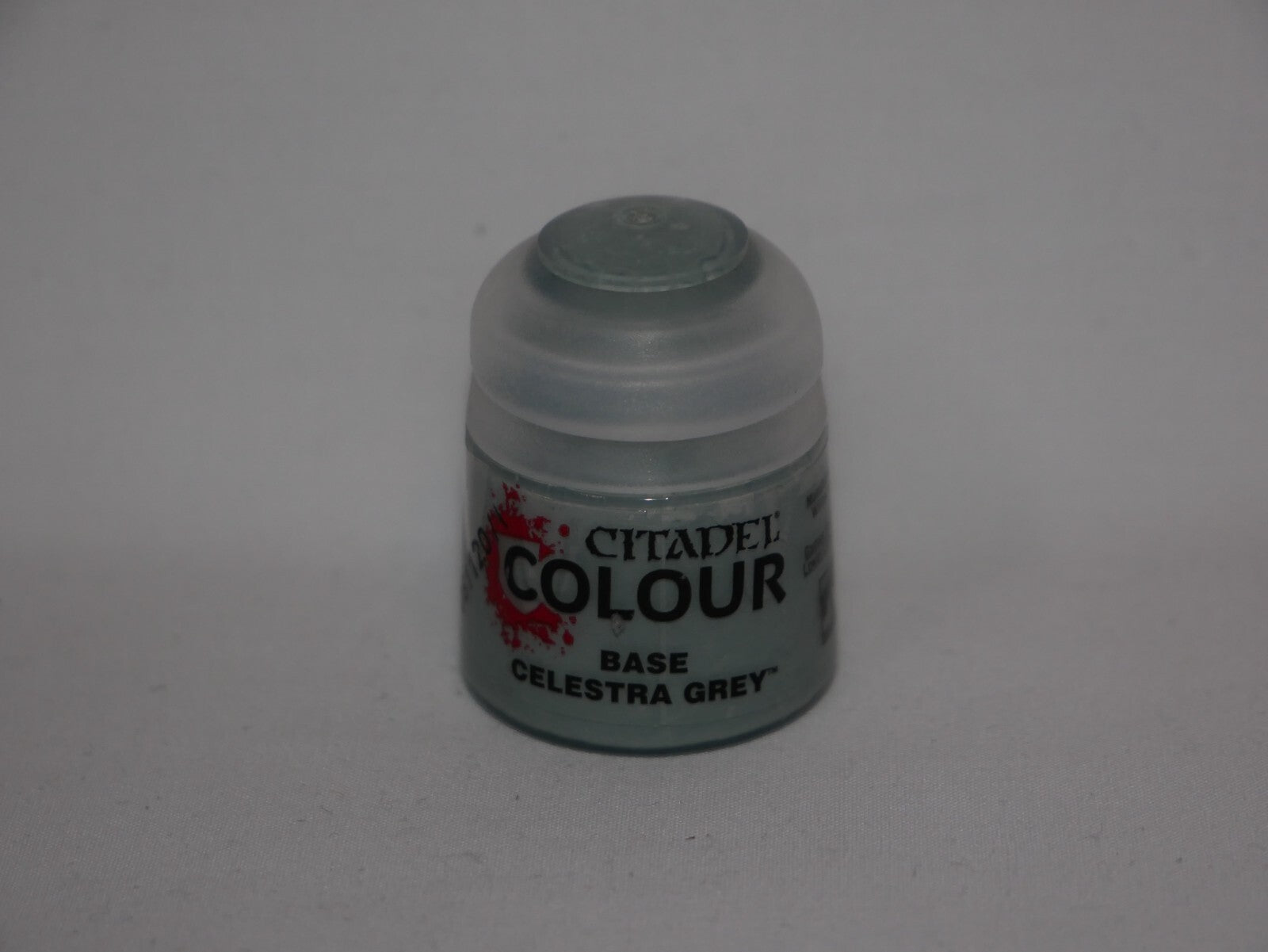 Games Workshop Citadel Colour Base Celestra Grey Acrylic 12ml Paint Pot (21-26)