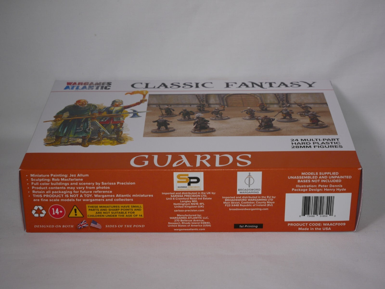 Wargames Atlantic Classic Fantasy 28mm Scale Hard Plastic Guards Models WAACF009