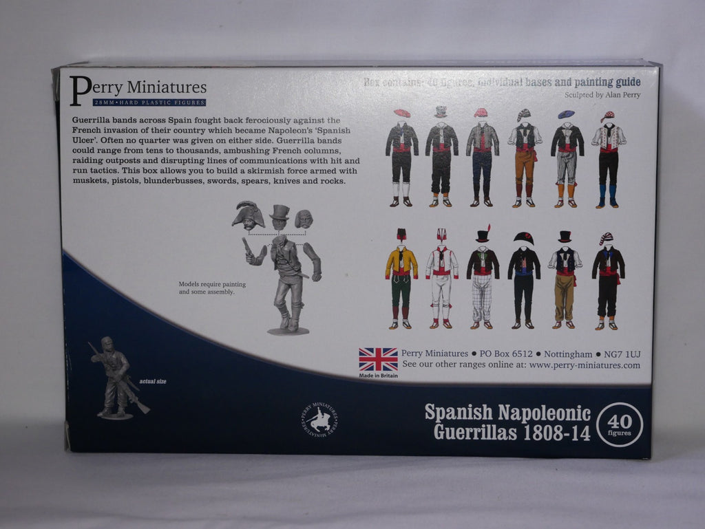Perry Miniatures 28mm Hard Plastic Spanish Napoleonic Guerrillas (1808-14) - SPA90