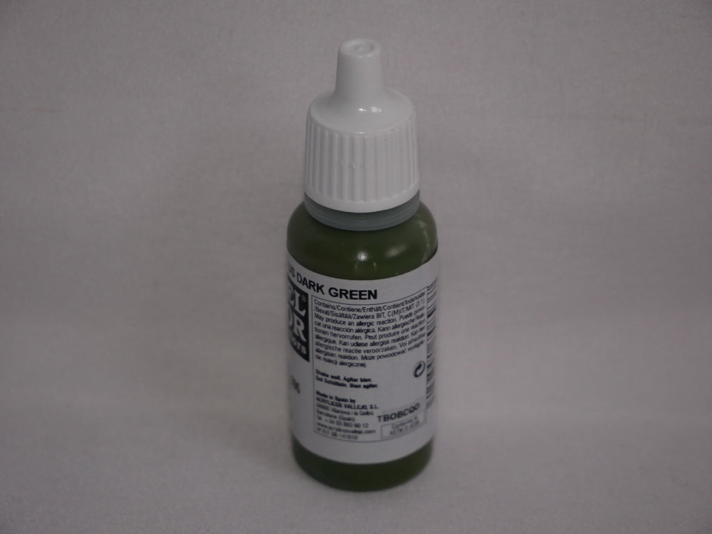 Vallejo Model Color US Dark Green Acrylic 17ml/0.57 fl oz Dropper Bottle  70.893