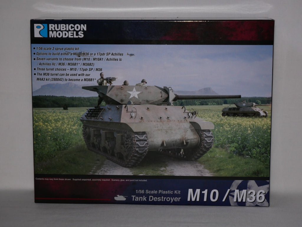 Rubicon Models 1:56 WWII US M10 Wolverine & M36 Jackson Tank Destroyer - 280029