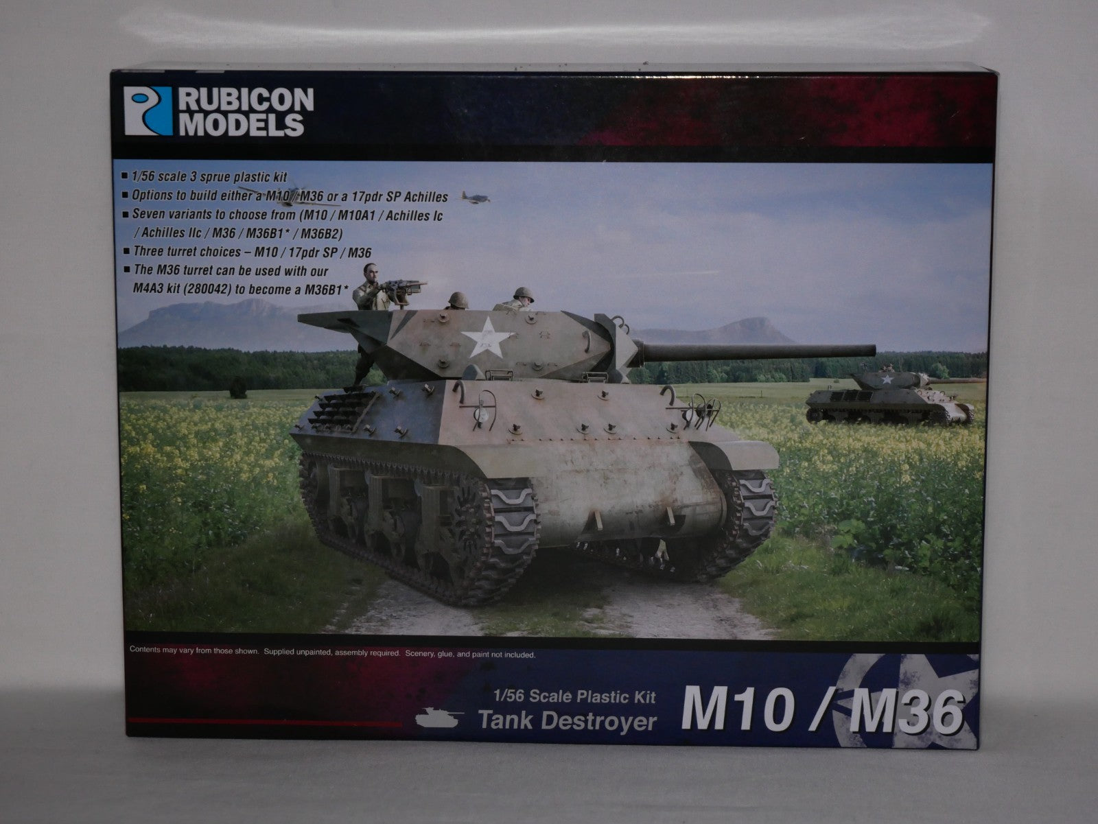 Rubicon Models 1:56 WWII US M10 Wolverine & M36 Jackson Tank Destroyer - 280029