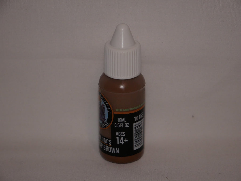 Duncan Rhodes Painting Academy Two Thin Coats Boot Strap Brown 15ml Bottle 10155