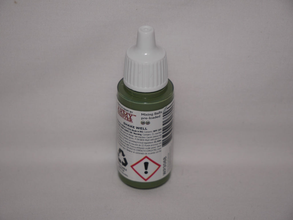 The Army Painter Warpaints Fanatic Acrylic Army Green 18ml Dropper Bottle WP3068