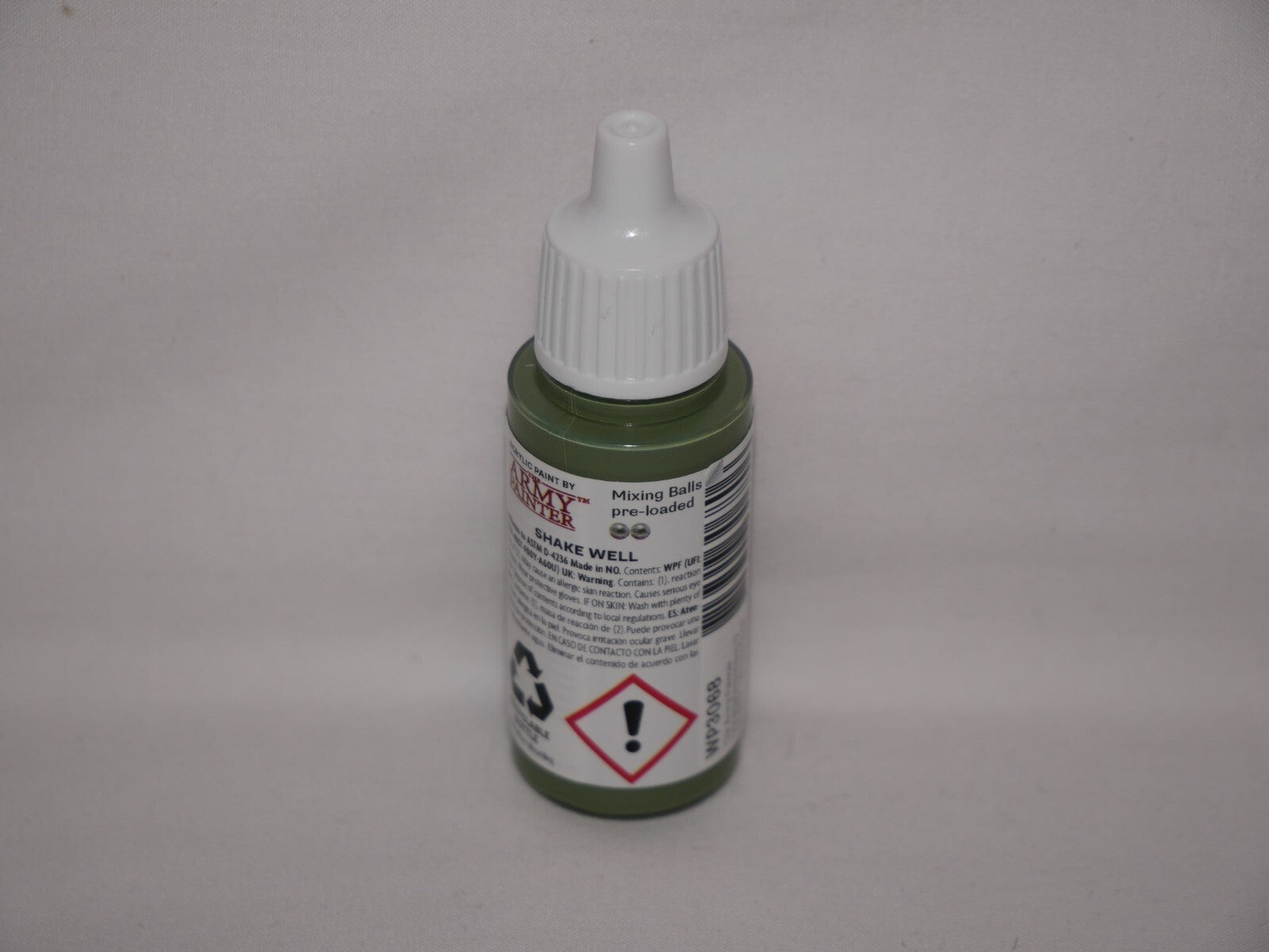 The Army Painter Warpaints Fanatic Acrylic Army Green 18ml Dropper Bottle WP3068