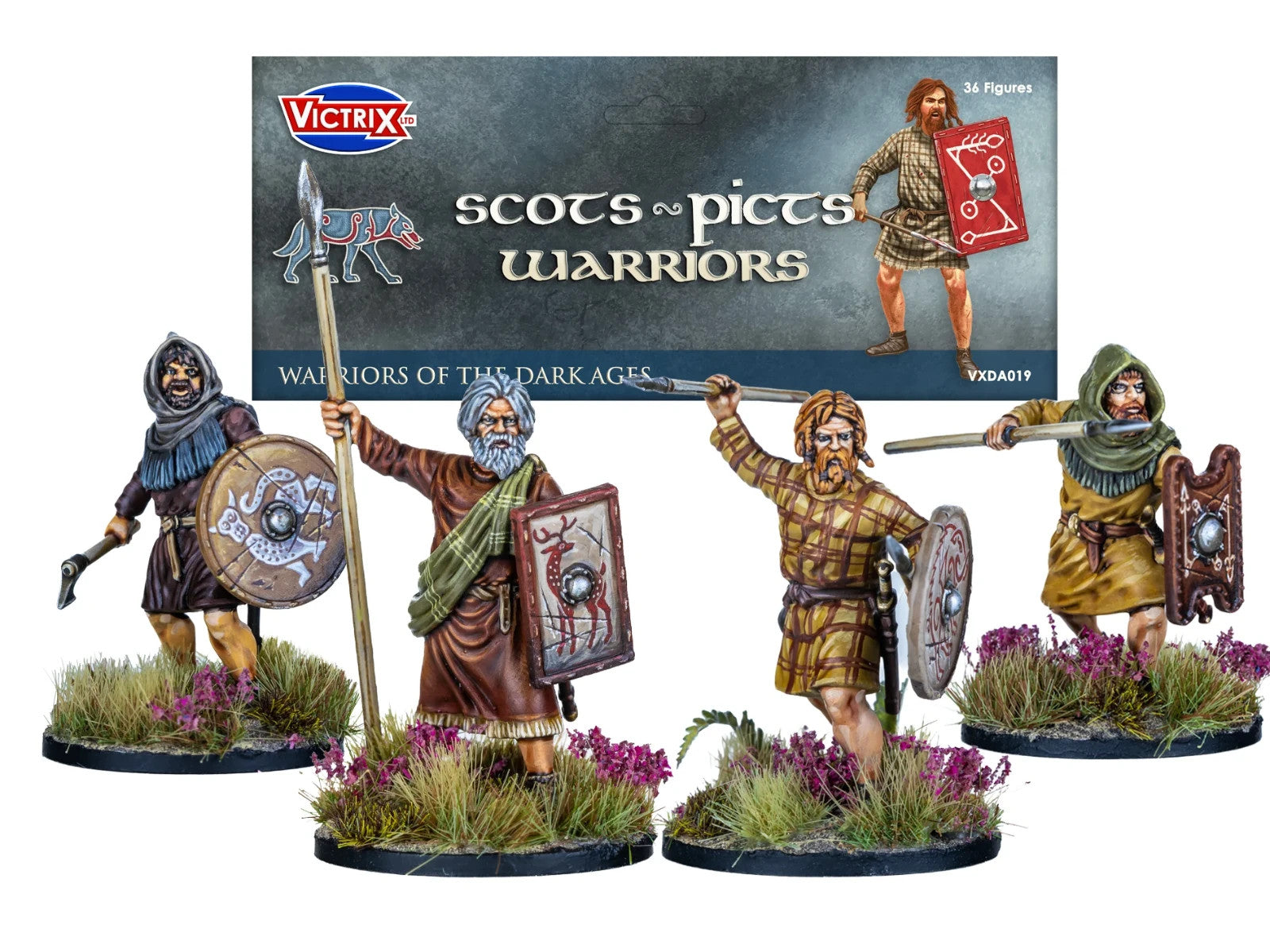 Victrix Warriors Of The Dark Ages 28mm Hard Plastic Scots/Picts Warriors - VXDA019