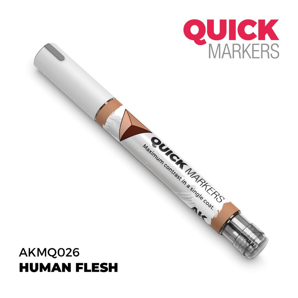 AK Interactive Acrylic Quick Gen Markers For Tabletop Wargaming Human Flesh - AKMQ026
