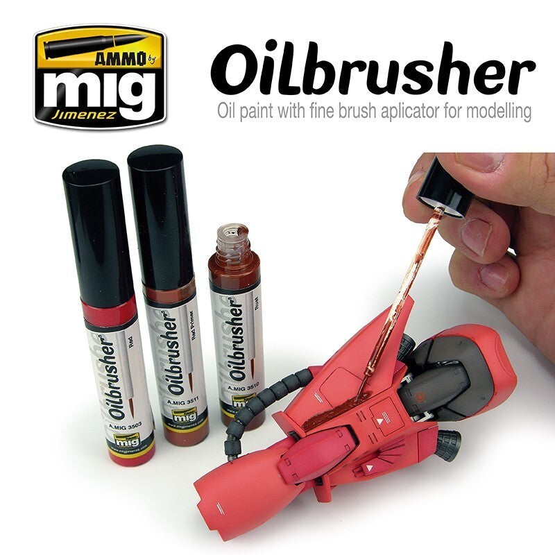 Ammo By Mig Jimenez Oilbrusher Range Rust With Fine Brush Applicator A.MIG-3510