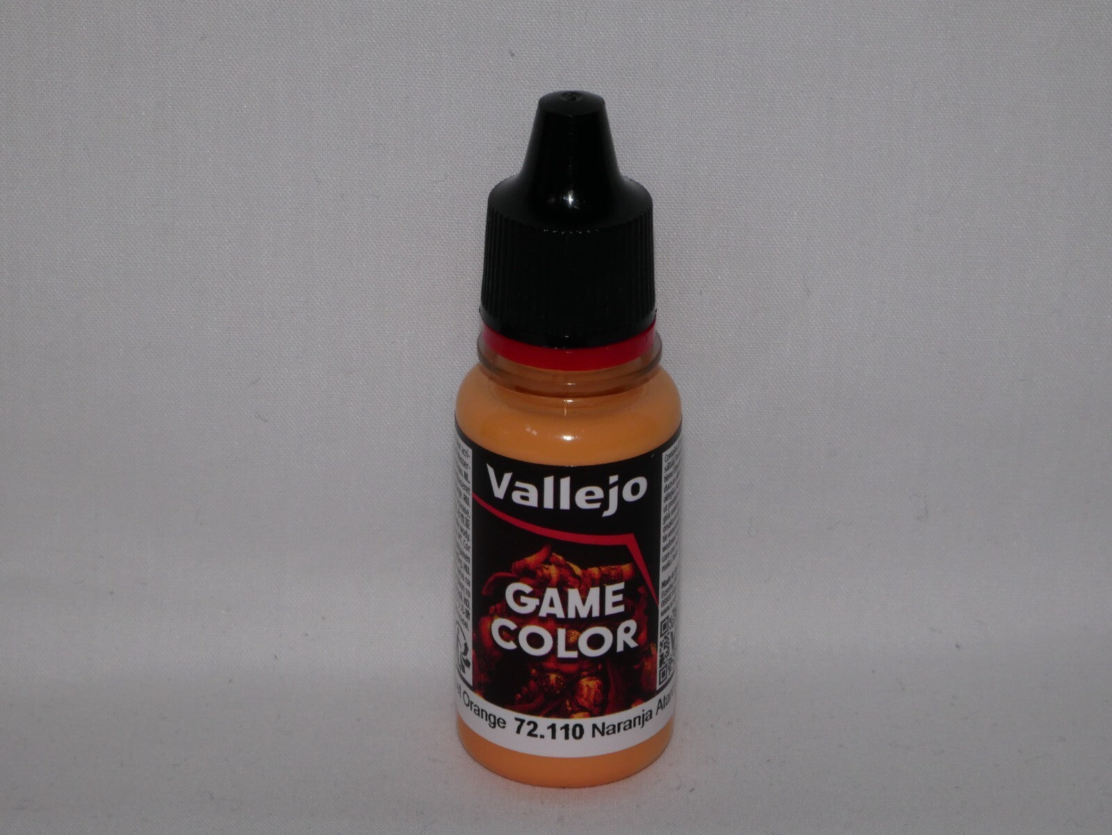 Vallejo Game Color Acrylics Sunset Orange 18ml/0.6 fl oz Dropper Bottle - 72.110