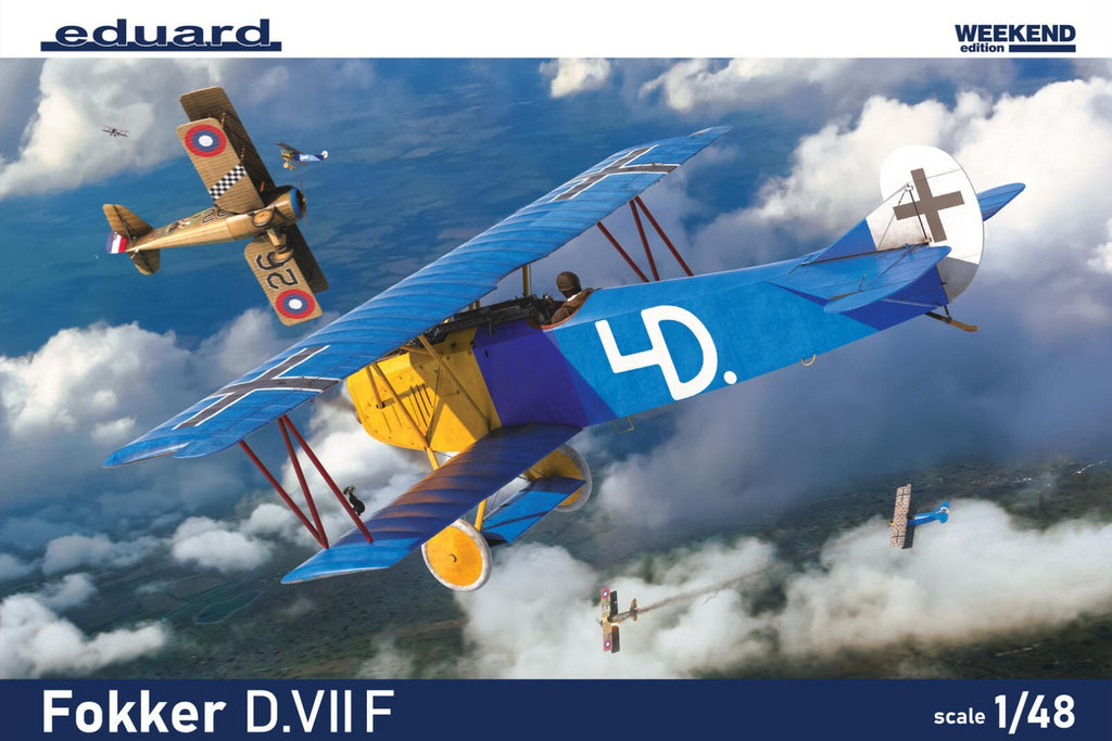 Eduard 1:48 Scale Plastic Kits World War 1 Fokker D. VIIF Weekend Edition - 8483