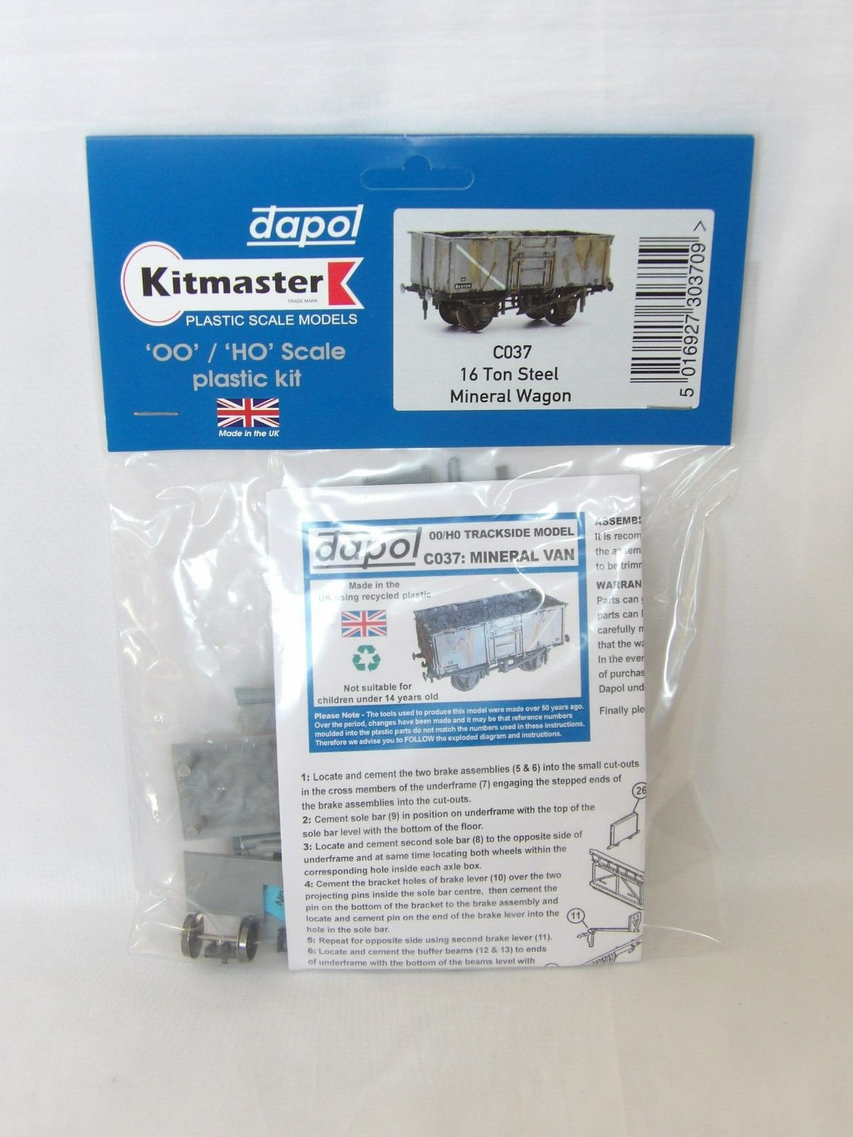 Dapol Kitmaster "OO/HO" 16 Ton Steel Mineral Wagon C037