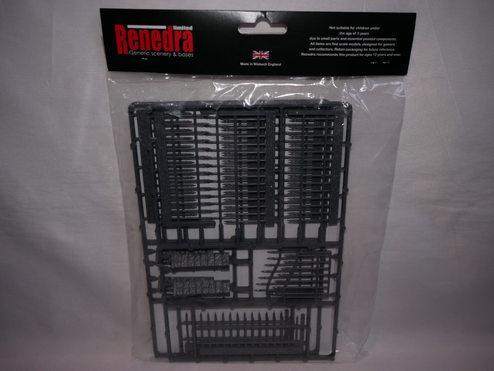 Renedra Limited Generic Scenery & Bases 1/56 (28mm) Scale Model Railings & Gate