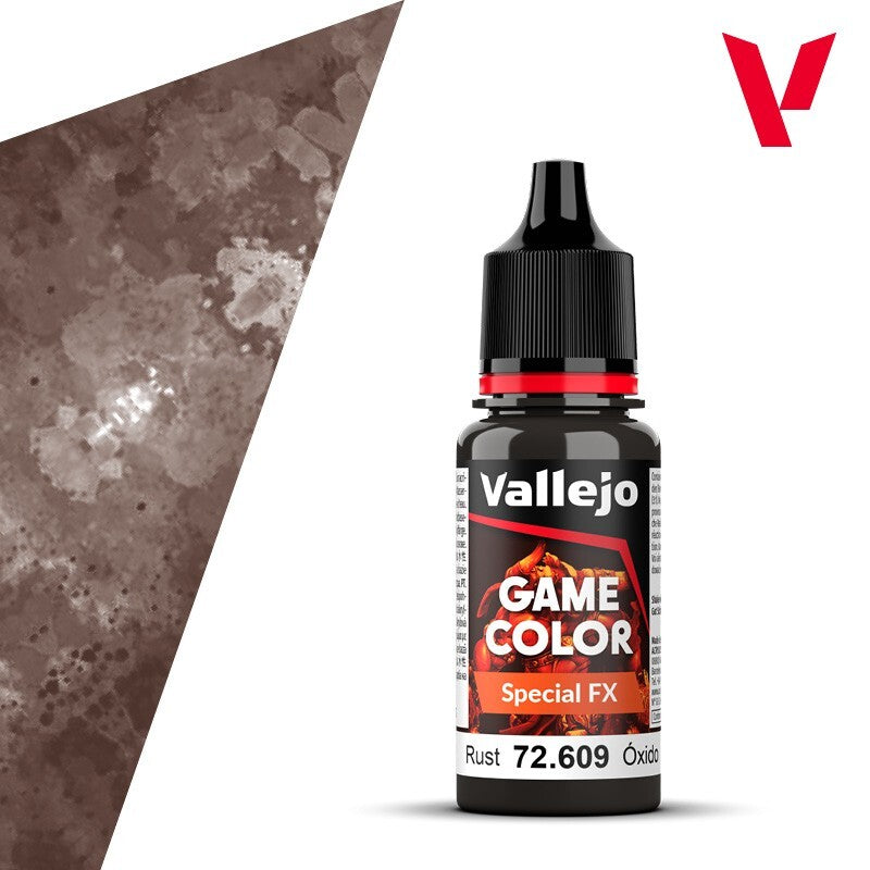 Vallejo Game Color Special FX Range Rust 18ml/0.6 fl oz Dropper Bottle - 72.609