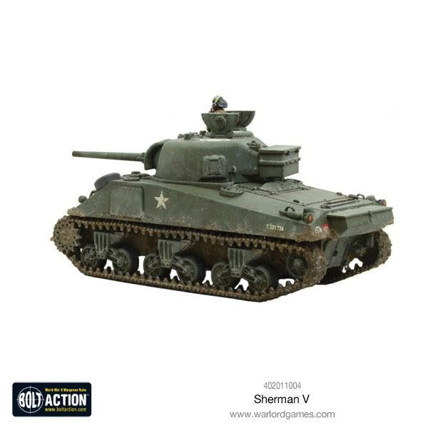 Warlord Games Bolt Action 1:56 WWII USA Sherman V (M4A4) Medium Tank - 402011004