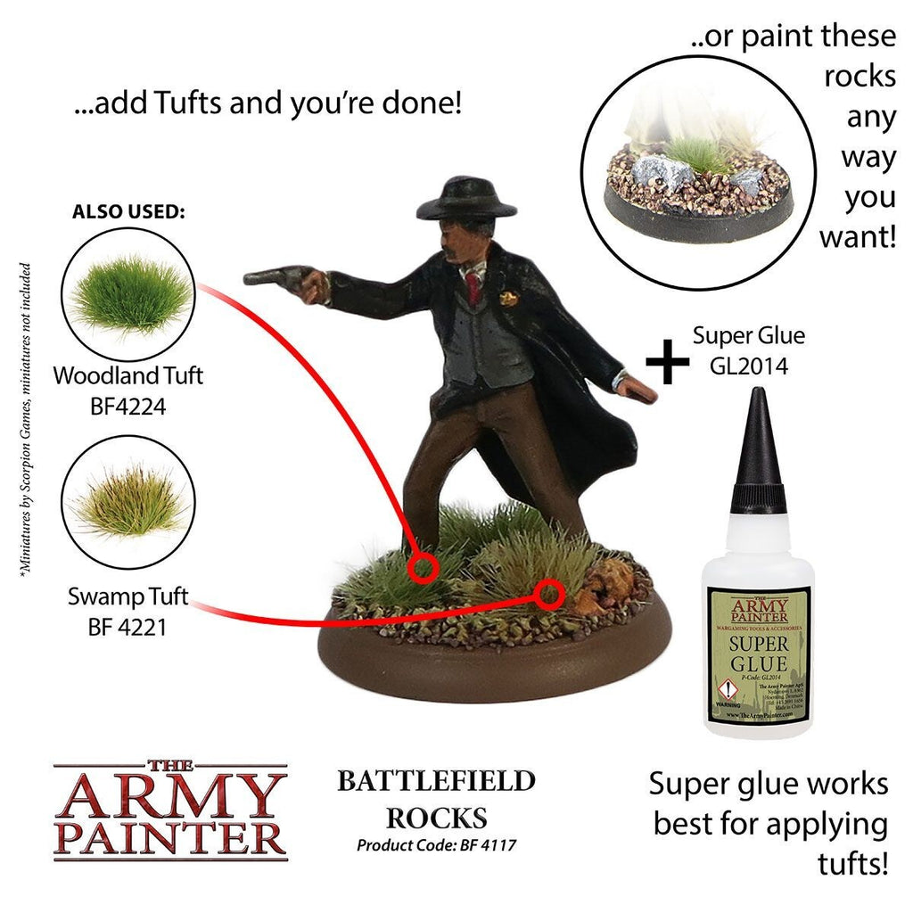 The Army Painter Battlefield Rocks For Miniature Gaming Bases 150ml Tub BF4117