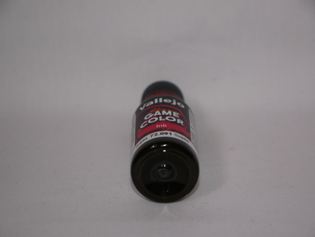 Vallejo Game Color Acrylic Ink Range Sepia 18ml/0.6 fl oz Dropper Bottle 72.091