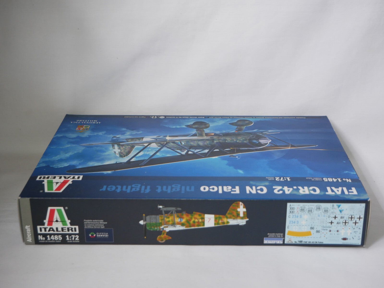 Italeri 1:72 Scale FIAT CR.42 CN Falco Night Fighter Plane Skill Level 2 - 1485