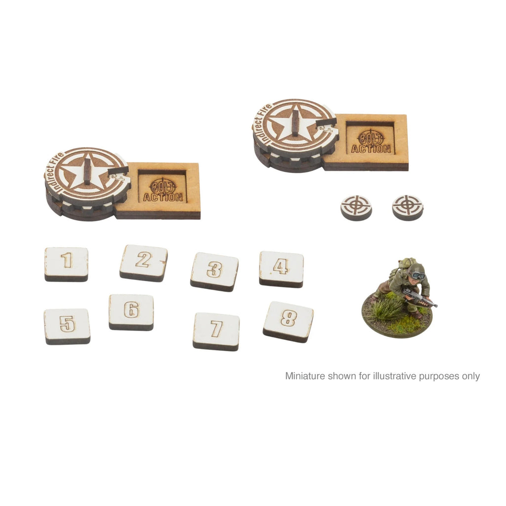 Warlord Games & Skytrex Bolt Action Artillery Zeroing In Markers USA - 408800012