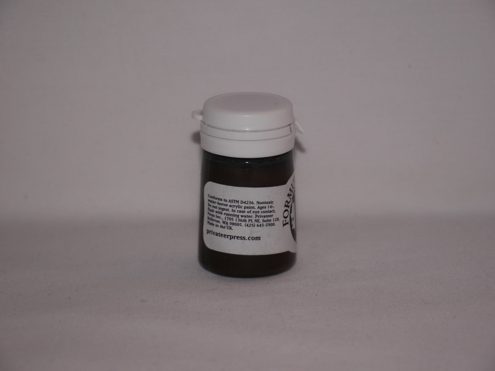 Formula P3 Acrylic Paint Range Umbral Umber (18ml) Flip Top Bottle - PIP 93028