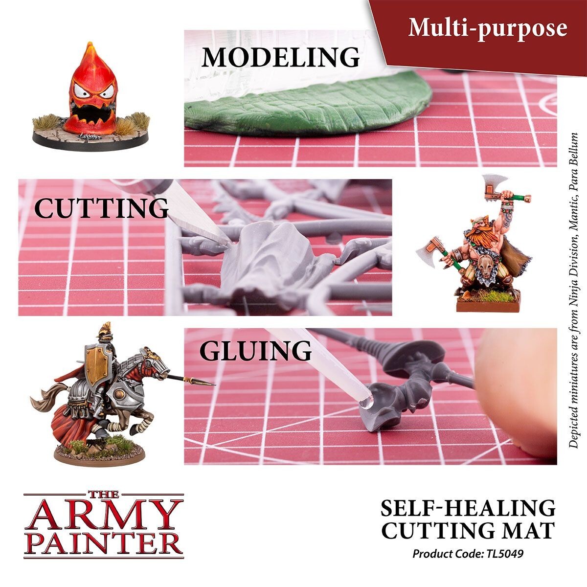 The Army Painter A4 Self Healing Cutting Mat With Markings ( 220 x 300mm) TL5049