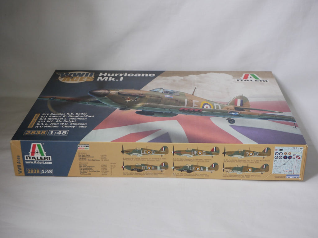 Italeri 1:48 Scale WW2 Aces Hawker Hurricane Mk.l Model Kit Skill Level 3 - 2838