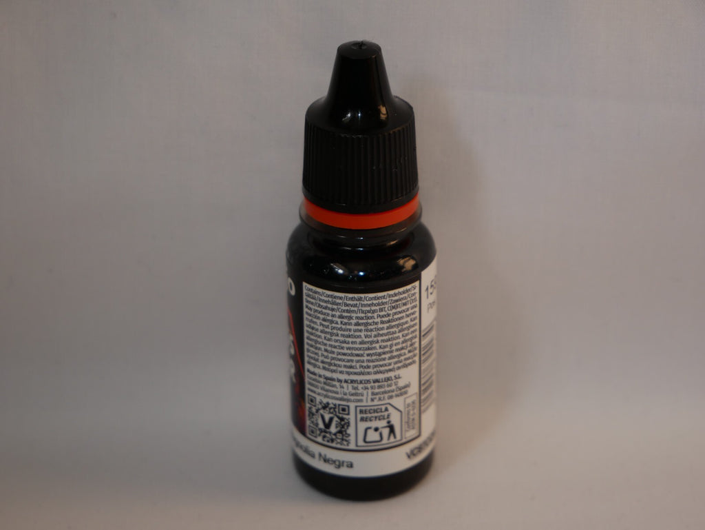 Vallejo Xpress Color Acrylics Black Lotus 18ml/0.6 fl oz Dropper Bottle - 72.423