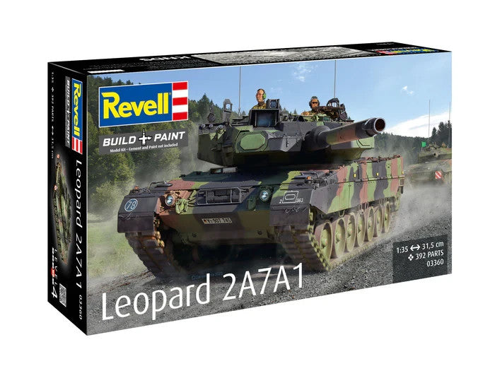 Revell 1:35 Scale Leopard 2A7A1 Main Battle Tank Model kit Skill Level 4 - 03360
