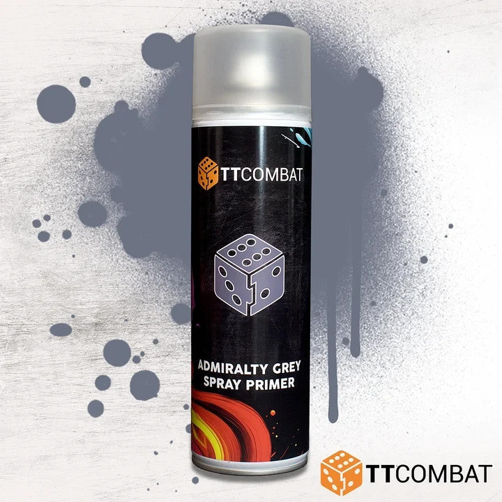 TTCombat Admiralty Grey Plastic Scale Model Spray Primer 500ml Aerosol Can - TTAP-003