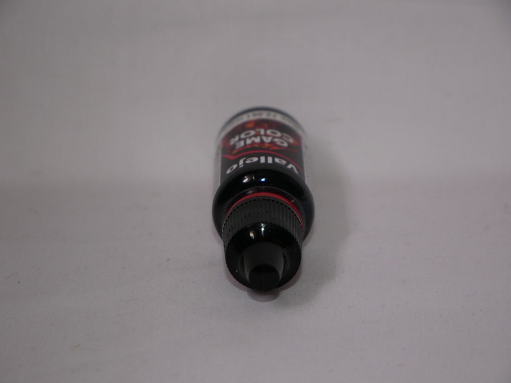 Vallejo Game Color Acrylic Range Black 18ml/0.6 fl oz Dropper Bottle - 72.051