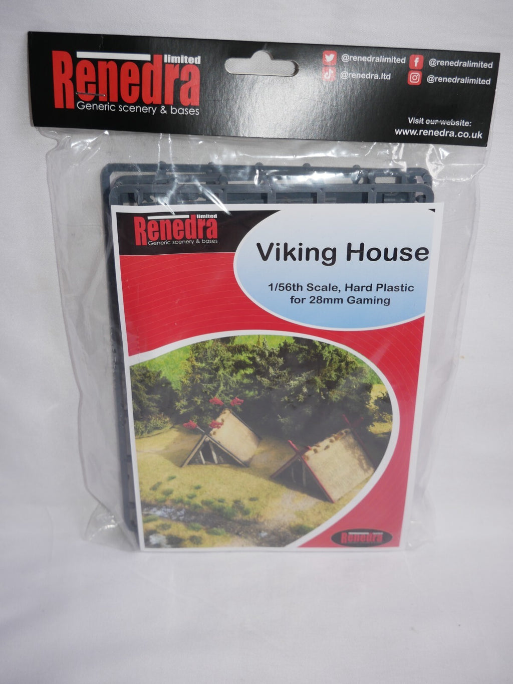 Renedra Ltd Generic Scenery & Bases 1/56th Scale Viking House For Wargaming RNVH